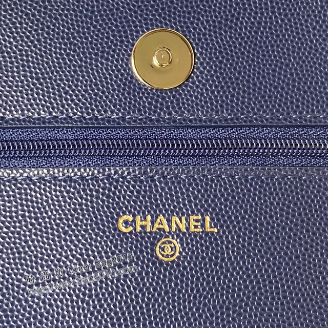 Chanel專櫃新款23s鏤空woc鏈條包 AP3180 香奈兒荔枝皮發財包小斜挎女包 djc5234